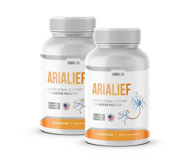 2 bottles of Arialief nerve support supplement